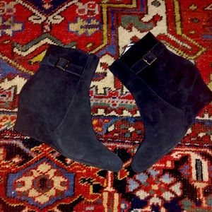 Cole Haan - black hidden wedge booties - size 10